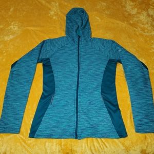 Blue columbia hooded jacket